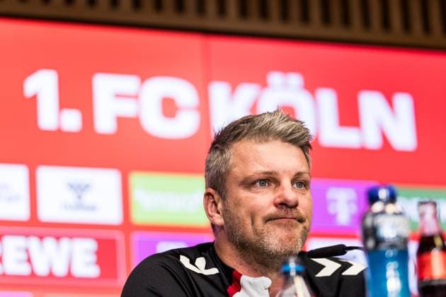 1. Fussball Bundesliga: 1. FC Köln Pressekonferenz; 20.11.2025 Lukas Kwasniok (Trainer 1. FC Köln) 1. Fussball Bundesliga: Pressekonferenz 1. FC Köln vor dem Heimspiel gegen Eintracht Frankfurt; Köln, RheinEnergieStadion, 20.11.2025 Copyright: xBEAUTIFULxSPORTS Wunderlx
