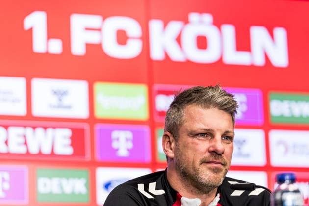 1. Fussball Bundesliga: 1. FC Köln Pressekonferenz; 20.11.2025 Lukas Kwasniok (Trainer 1. FC Köln) 1. Fussball Bundesliga: Pressekonferenz 1. FC Köln vor dem Heimspiel gegen Eintracht Frankfurt; Köln, RheinEnergieStadion, 20.11.2025 Copyright: xBEAUTIFULxSPORTS Wunderlx