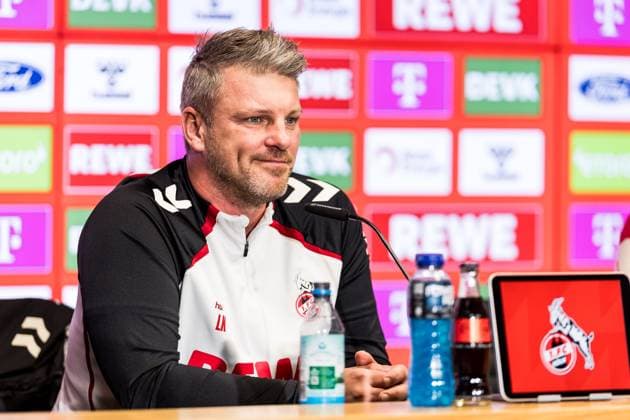 1. Fussball Bundesliga: 1. FC Köln Pressekonferenz; 20.11.2025 Lukas Kwasniok (Trainer 1. FC Köln) 1. Fussball Bundesliga: Pressekonferenz 1. FC Köln vor dem Heimspiel gegen Eintracht Frankfurt; Köln, RheinEnergieStadion, 20.11.2025 Copyright: xBEAUTIFULxSPORTS Wunderlx