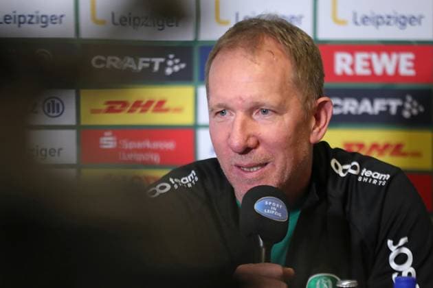 DAIKIN HBL: Vorstellung neuer Cheftrainer des SC DHfK Leipzig, 20.11.25 Cheftrainer Frank Carstens (SC DHfK Leipzig). Handball, DAIKIN HBL, 1. Bundesliga, Saison 2025 2026, Pressekonferenz des SC DHfK Leipzig zur Vorstellung des neuen Cheftrainers am 20.11.25 in der Quarterback Immobilien Arena Leipzig. Copyright: xBEAUTIFULxSPORTS JanxKaeferx