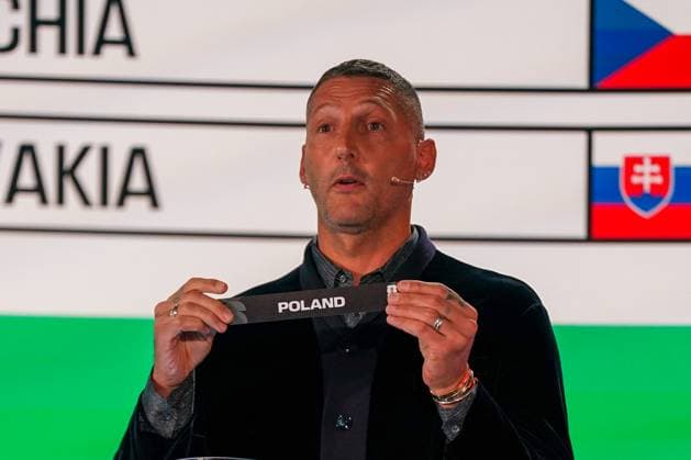 Fussball: FIFA WM-Qualifikation Europa 2025 26 Playoff-Auslosung Home of FIFA (Zürich, Schweiz): Marco Materazzi (FIFA Legende) zieht Polen Copyright: xJOERANxSTEINSIEKx