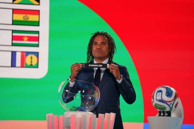 Fussball: FIFA WM-Qualifikation Europa 2025 26 Playoff-Auslosung Home of FIFA (Zürich, Schweiz): Christian Karembeu (FIFA Legende) Kongo Congo DR Copyright: xJOERANxSTEINSIEKx