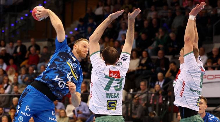 BAU 20.11.2025 Stuttgart Handball TVB Stuttgart vs. GWD Minden, Lenny Rubin (TVB, links)