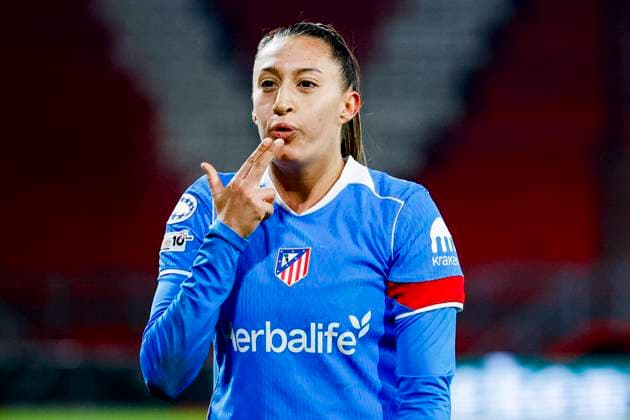 Fiamma of Atletico Madrid celebrates after scoring her teams fourth goal FC Twente v Club Atletico de Madrid, UEFA Women s Champions League 2025 26 League Phase MD4, FC Twente v Club Atletico de Madrid, FC Twente Stadion, November 20, 2025, Enschede, Netherlands.