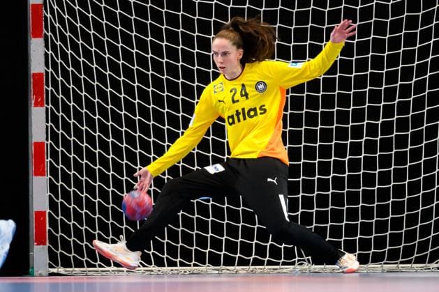 Handball, Frauen Laenderspiel - Schweiz - Deutschland Torhueterin Sarah Wachter (Deutschland) St. Gallen Kreuzbleiche Schweiz
