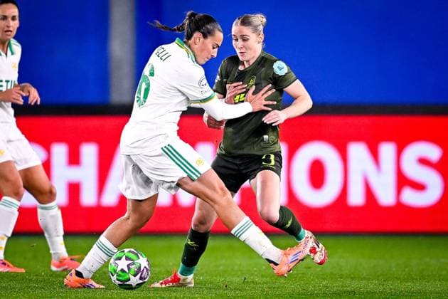 OH Leuven v AS Roma - UEFA Women s Champions League LEUVEN, BELGIUM - NOVEMBER 20 : Corelli Alice forward of AS Roma and Everaerts Kim defender of OH Leuven during the UEFA Women s Champions League 2025 26 League Phase MD4 match between OH Leuven and AS Roma on November 20, 2025 in Leuven, Belgium, 20 11 2025  Copyright: xTomasxSiskx