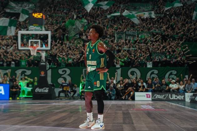 November 20, 2025, Athens, Athens, Greece: TJ SHORTS in action during the EuroLeague Round 12 game between Panathinaikos Aktor BC and Dubai at Telekom Center Athens on November 20, 2025 Athens Greece - ZUMAa226 20251120_zip_a226_005 Copyright: xGiorgosxArapekosx