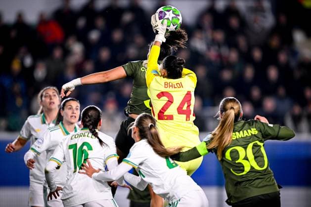 OH Leuven v AS Roma - UEFA Women s Champions League LEUVEN, BELGIUM - NOVEMBER 20 : Baldi Rachele goalkeeper of AS Roma during the UEFA Women s Champions League 2025 26 League Phase MD4 match between OH Leuven and AS Roma on November 20, 2025 in Leuven, Belgium, 20 11 2025  Copyright: xTomasxSiskx