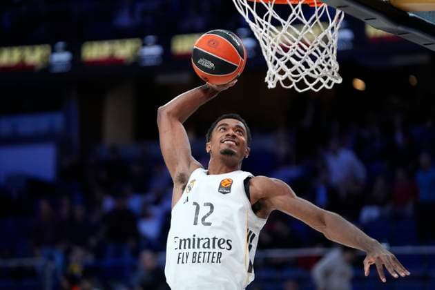 REAL MADRID v ZALGIRIS KAUNAS. EUROLEAGUE 2025 2026. REGULAR SEASON. ROUND 12. Real Madrid s Theo Maledon during Euroleague Regular Season Round 12 match. November 20, 2025. (ALTERPHOTOS Acero) MadridSpain  Copyright: xAcerox