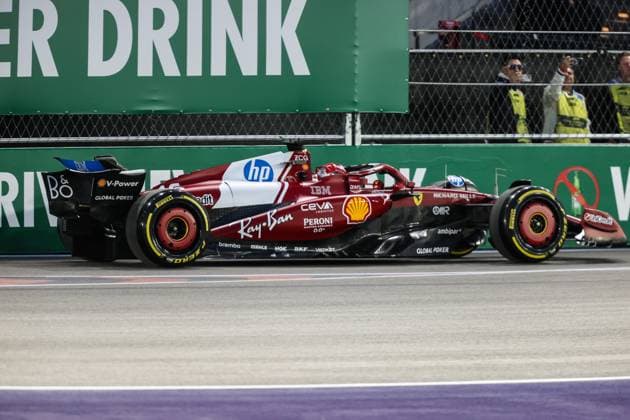 November 20, 2025: Scuderia Ferrari HP, Ferrari driver Charles Leclerc (16) drives during the first practice session one at the Formula 1 Heineken Las Vegas Grand Prix in Las Vegas, NV. CSM. Las Vegas United States of America - ZUMAc04_ 20251120_zma_c04_112 Copyright: xChristopherxTrimx