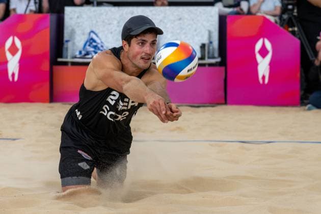 RECORD DATE NOT STATED ADELAIDE, AUSTRALIA - NOVEMBER 21: Sven Winter (Player 2 - GER) during the Beach volleyball, Beachvolleyball World Championships at Adelaide on November 21, 2025 in Adelaide, Australia. Australia Copyright: xBEAUTIFULxSPORTS PeterxWeberx
