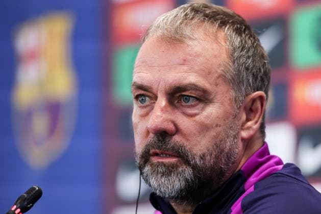 November 21, 2025, Sant Joan Despi, Barcelona, SPAIN: Hansi Flick, head coach of FC Barcelona, Barca attends his press conference, PK, Pressekonferenz during the training day of FC Barcelona ahead the Spanish League, La Liga EA Sports, football match against Athletic Club at Ciudad Esportiva Joan Gamper on November 21, 2025 in Sant Joan Despi, Barcelona, Spain. Sant Joan Despi SPAIN - ZUMAa181 20251121_zaa_a181_043 Copyright: xJavierxBorregox