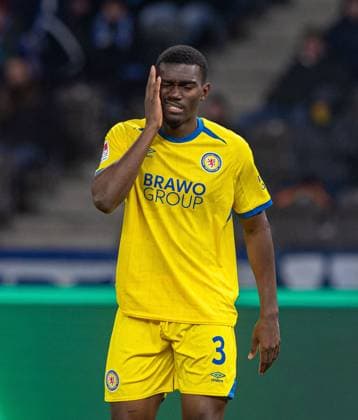 Fussball, Herren, Saison 2025 2026, 2. Bundesliga (13. Spieltag), Hertha BSC - Eintracht Braunschweig, Patrick Nkoa (Braunschweig), 21.11. 2025,