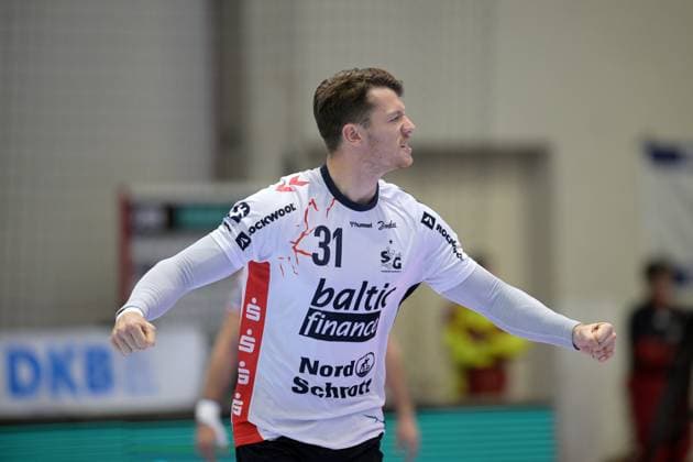 Jubel bei Emil Manfeldt Jakobsen (SG Flensburg-Handewitt 31) , GER, MT Melsungen - SG Flensburg-Handewitt, Handball, 1. Bundesliga, 13. Spieltag, Saison 2025 2026, 21.11.2025, GER, MT Melsungen - SG Flensburg-Handewitt, Handball, 1. Bundesliga, 13. Spieltag, Saison 2025 2026, 21.11.2025 Kassel Copyright: xEibner-Pressefotox xRolandxSippex EP_RSL