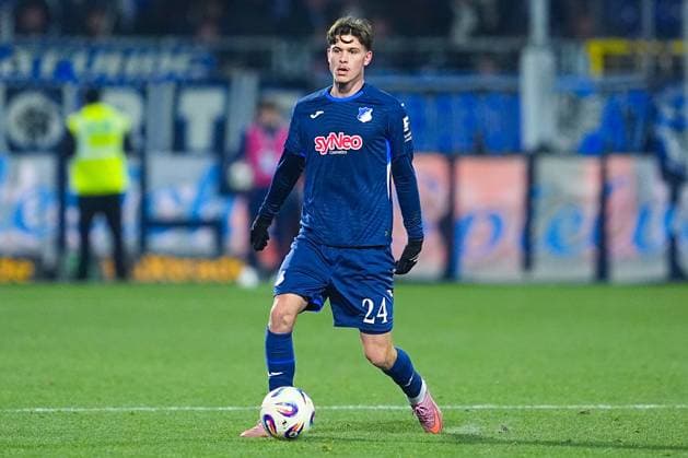 21.11.2025, xydrx, Fußball, 3.Liga, TSG 1899 Hoffenheim II - MSV Duisburg, Saison 2025 2026, Dietmar-Hopp-Stadion: Luca Erlein (TSG 1899 Hoffenheim II 24) DFB regulations prohibit any use of photographs as image sequences and or quasi-video. Nordrhein-Westfahlen Deutschland