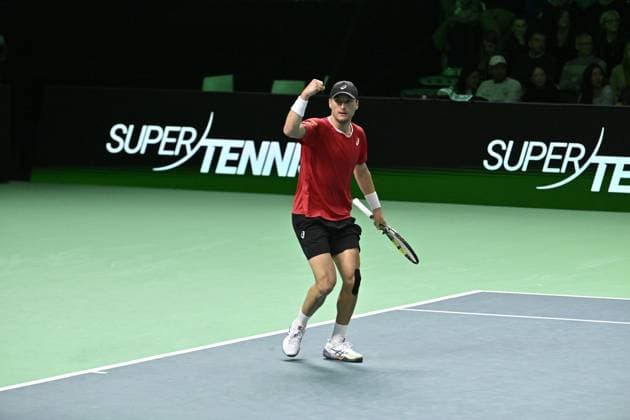 Davis Cup Finale 2025 Bologne - Davis Cup Finale 2025 Bologne - 21 11 2025 - Raphael Collignon - Belgique Bologne  Copyright: xChryslenexCaillaud Pznewsx
