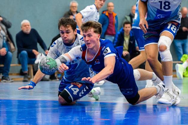 Kornwestheim, Handball: 3. Liga- 25 26 - SV Kornwestheim - HBW Balingen 2 Neo Wehrli (Balingen) Kornwestheim Halle Ost Baden-Württemberg Deutschland