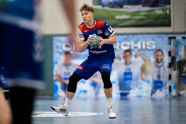 Kornwestheim, Handball: 3. Liga- 25 26 - SV Kornwestheim - HBW Balingen 2 David Selinka (Balingen) Kornwestheim Halle Ost Baden-Württemberg Deutschland