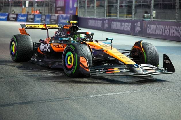Lando Norris (McLaren Formula 1 Team 4), Grosser Preis von Las Vegas, Motorsport, Herren, Formel 1, 3. Freies Training, 21.11.2025 Las Vegas Nevada USA
