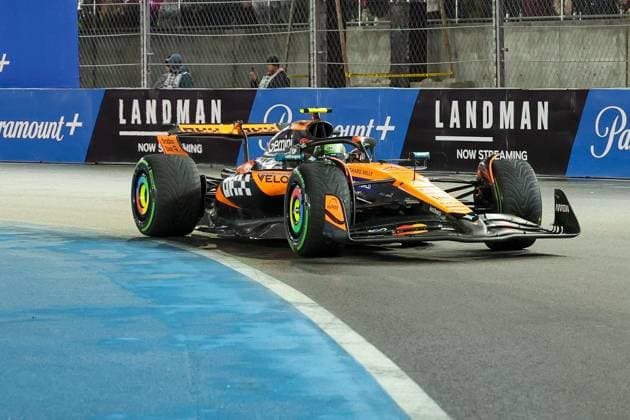 Lando Norris (McLaren Formula 1 Team 4), Grosser Preis von Las Vegas, Motorsport, Herren, Formel 1, 3. Freies Training, 21.11.2025 Las Vegas Nevada USA