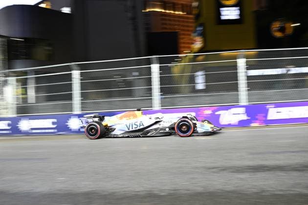 Formula 1 Grand Prix of Las Vegas 2025 - Third Practice Session Classification LAS VEGAS, NEVADA - NOVEMBER 21: Isack Hadjar of Visa Cash App Racing Bulls (6) competes Third Practice Session Classification for F1 Grand Prix of Las Vegas at Las Vegas Strip Circuit on November 21, 2025 in Las Vegas, Nevada, United States. Tayfun Coskun Anadolu Nevada United States. Editorial use only. Please get in touch for any other usage.  Copyright: x2025xAnadoluxTayfunxCoskunx