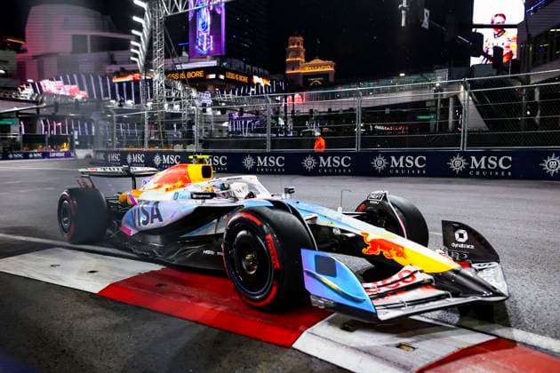 F1 - LAS VEGAS GRAND PRIX 2025 30 LAWSON Liam (nzl), Visa Cash App RB F1 Team VCARB02, action during the 2025 Formula 1 Las Vegas Grand Prix, 22th round of the 2025 FIA Formula One World Championship, WM, Weltmeisterschaft from November 21 to 23, 2025 on the Las Vegas Strip Circuit, in Paradise, Nevada, United States of America - ParadiseUnited States  Copyright: xJoaoxFilipex