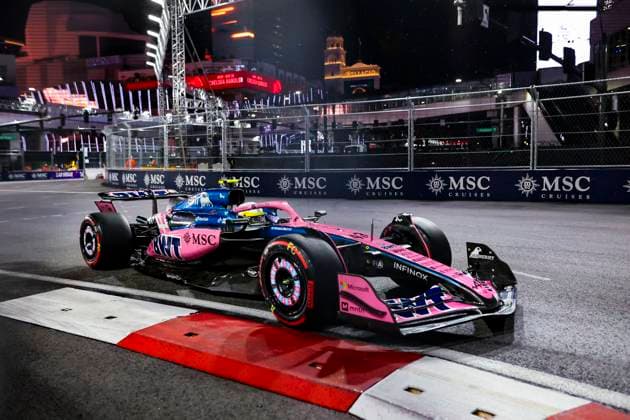 F1 - LAS VEGAS GRAND PRIX 2025 43 COLAPINTO Franco (arg), Alpine F1 Team A525, action during the 2025 Formula 1 Las Vegas Grand Prix, 22th round of the 2025 FIA Formula One World Championship, WM, Weltmeisterschaft from November 21 to 23, 2025 on the Las Vegas Strip Circuit, in Paradise, Nevada, United States of America - ParadiseUnited States  Copyright: xJoaoxFilipex