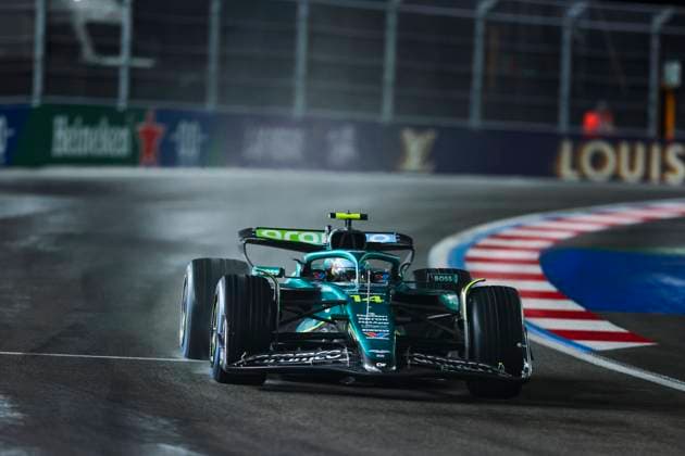 F1 - LAS VEGAS GRAND PRIX 2025 14 ALONSO Fernando (spa), Aston Martin F1 Team AMR24, action during the 2025 Formula 1 Las Vegas Grand Prix, 22th round of the 2025 FIA Formula One World Championship, WM, Weltmeisterschaft from November 21 to 23, 2025 on the Las Vegas Strip Circuit, in Paradise, Nevada, United States of America - ParadiseUnited States  Copyright: xJoaoxFilipex