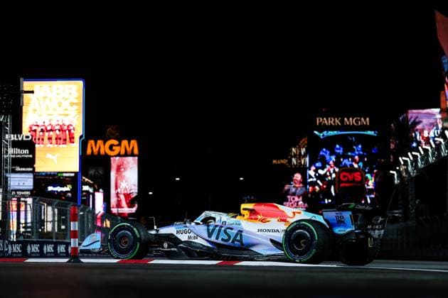 F1 - LAS VEGAS GRAND PRIX 2025 06 HADJAR Isack (fra), Visa Cash App RB F1 Team VCARB02, action during the 2025 Formula 1 Las Vegas Grand Prix, 22th round of the 2025 FIA Formula One World Championship, WM, Weltmeisterschaft from November 21 to 23, 2025 on the Las Vegas Strip Circuit, in Paradise, Nevada, United States of America - ParadiseUnited States  Copyright: xEricxAlonsox