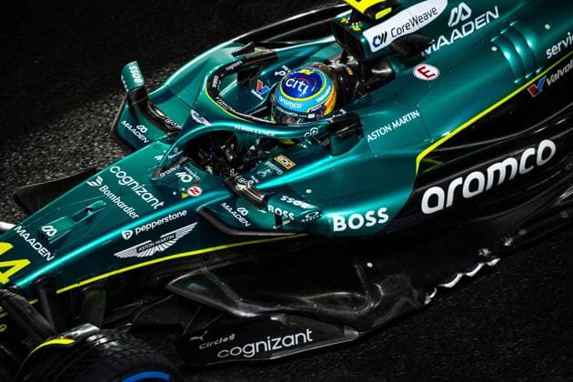 F1 - LAS VEGAS GRAND PRIX 2025 14 ALONSO Fernando (spa), Aston Martin F1 Team AMR24, action during the 2025 Formula 1 Las Vegas Grand Prix, 22th round of the 2025 FIA Formula One World Championship, WM, Weltmeisterschaft from November 21 to 23, 2025 on the Las Vegas Strip Circuit, in Paradise, Nevada, United States of America - ParadiseUnited States  Copyright: xAndrÃ xFerreirax