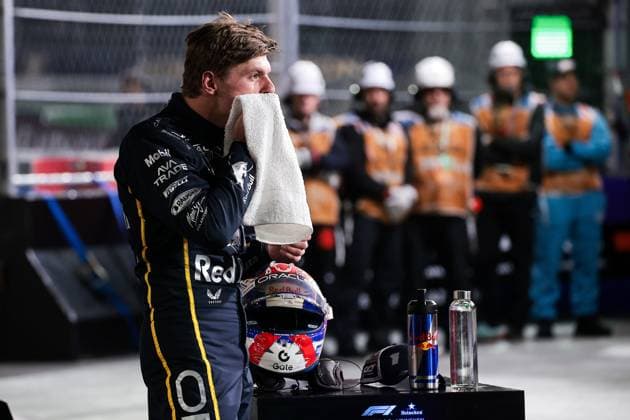 F1 - LAS VEGAS GRAND PRIX 2025 VERSTAPPEN Max (ned), Red Bull Racing RB21, portrait during the 2025 Formula 1 Las Vegas Grand Prix, 22th round of the 2025 FIA Formula One World Championship, WM, Weltmeisterschaft from November 21 to 23, 2025 on the Las Vegas Strip Circuit, in Paradise, Nevada, United States of America - ParadiseUnited States  Copyright: xEricxAlonsox