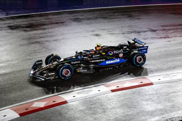 F1 - LAS VEGAS GRAND PRIX 2025 55 SAINZ Carlos (spa), Williams Racing FW47, action during the 2025 Formula 1 Las Vegas Grand Prix, 22th round of the 2025 FIA Formula One World Championship, WM, Weltmeisterschaft from November 21 to 23, 2025 on the Las Vegas Strip Circuit, in Paradise, Nevada, United States of America - ParadiseUnited States  Copyright: xAndrÃ xFerreirax
