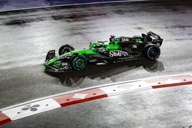 F1 - LAS VEGAS GRAND PRIX 2025 27 HULKENBERG Nico (ger), Stake F1 Team Kick C45, action during the 2025 Formula 1 Las Vegas Grand Prix, 22th round of the 2025 FIA Formula One World Championship, WM, Weltmeisterschaft from November 21 to 23, 2025 on the Las Vegas Strip Circuit, in Paradise, Nevada, United States of America - ParadiseUnited States  Copyright: xAndrÃ xFerreirax