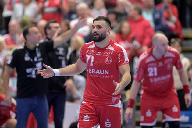 Mohamed Amine Darmoul (MT Melsungen 71) , GER, MT Melsungen - SG Flensburg-Handewitt, Handball, 1. Bundesliga, 13. Spieltag, Saison 2025 2026, 21.11.2025, GER, MT Melsungen - SG Flensburg-Handewitt, Handball, 1. Bundesliga, 13. Spieltag, Saison 2025 2026, 21.11.2025 Kassel Copyright: xEibner-Pressefotox xRolandxSippelx EP_RSL