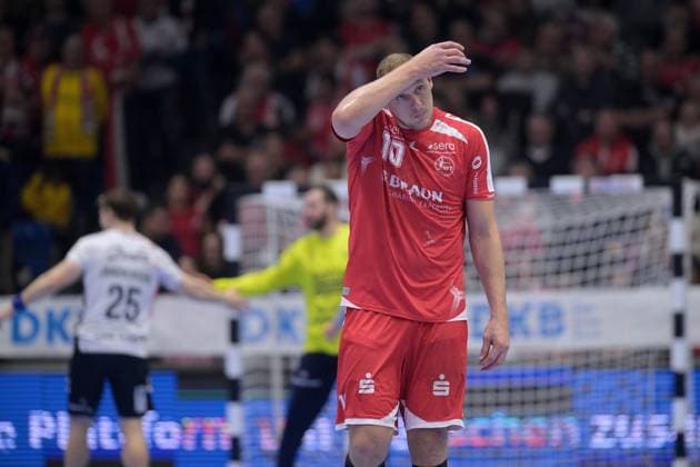 Dainis Kristopans (MT Melsungen 10) enttaeuscht, frustriert, Emotion , GER, MT Melsungen - SG Flensburg-Handewitt, Handball, 1. Bundesliga, 13. Spieltag, Saison 2025 2026, 21.11.2025, GER, MT Melsungen - SG Flensburg-Handewitt, Handball, 1. Bundesliga, 13. Spieltag, Saison 2025 2026, 21.11.2025 Kassel Copyright: xEibner-Pressefotox xRolandxSippelx EP_RSL