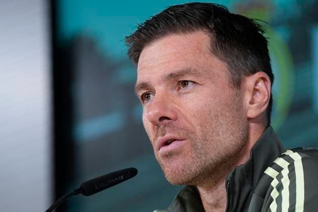 November 22, 2025, Valdebebas, Madrid, Spain: Xabi Alonso, head coach of Real Madrid, attends his press conference, PK, Pressekonferenz during the training day of Real Madrid ahead the Spanish League, LaLiga EA Sports, football match against Elche CF at Ciudad Deportiva Real Madrid on November 22, 2025, in Valdebebas, Madrid, Spain. Valdebebas Spain - ZUMAa181 20251122_zaa_a181_031 Copyright: xOscarxJ.xBarrosox