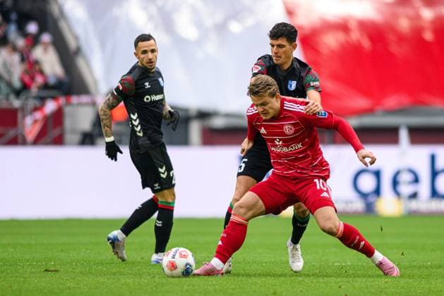 DUSSELDORF, GERMANY - 22 NOVEMBER, 2025: VItalii Kliuiev - Football match Bundesliga 2 Fortuna Duesseldorf - 1. FC Magdeburg at Merkur Spiel Arena.  Copyright: xVITALIIxKLIUIEVx
