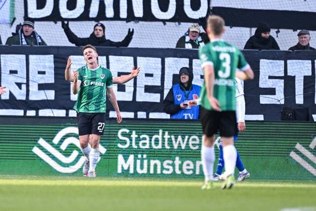 22.11.2025, Fussball, 2. Bundesliga, Saison 2025 2026, 13. Spieltag, Preußen Münster - FC Schalke 04, Jano ter Horst (Preußen Münster) xRHR-FOTO YYx Copyright: KROEGER RHR-FOTOx RHR-FOTO YY