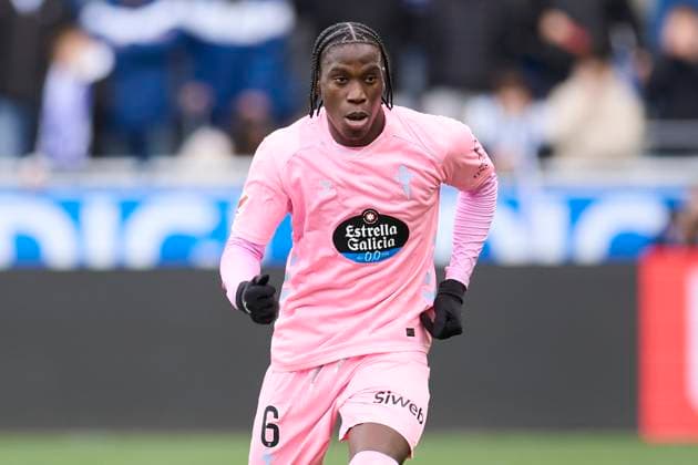 November 22, 2025, Vitoria, Alava, SPAIN: Ilaix Moriba of RC Celta de Vigo looks on during the LaLiga EA Sports match between Deportivo Alaves and RC Celta de Vigo at Mendizorrotza on November 22, 2025, in Vitoria, Spain. Vitoria SPAIN - ZUMAa181 20251122_zaa_a181_064 Copyright: xRicardoxLarreinax