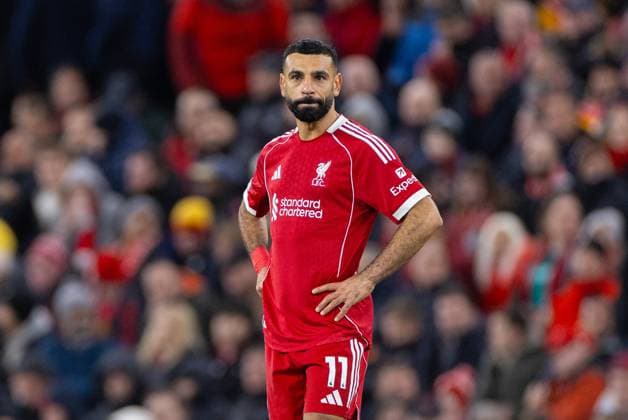 Football - FA Premier League - Liverpool FC v Nottingham Forest FC LIVERPOOL, ENGLAND - Saturday, November 22, 2025: Liverpool s Mohamed Salah reacts to conceding the third goal during the FA Premier League match between Liverpool FC and Nottingham Forest FC at Anfield. (Photo by David Rawcliffe Propaganda) LIVERPOOL Anfield MERSEYSIDE ENGLAND  Copyright: xDavidxRawcliffex P2025-11-22-Liverpool_Nottingham_Forest-80
