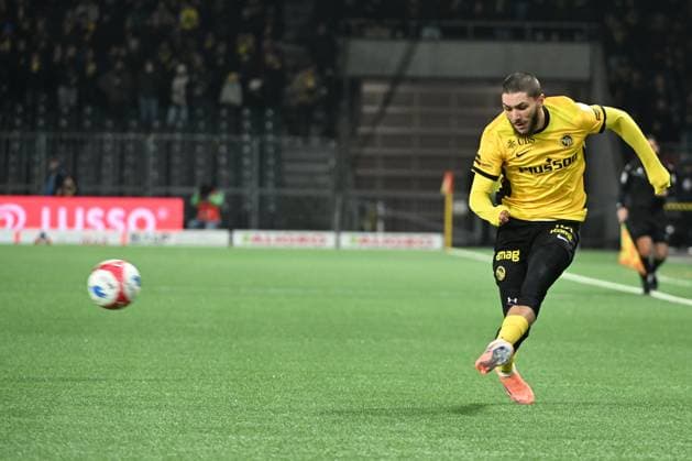 BERN, SWITZERLAND - NOVEMBER 22: Jaouen Hadjam of Young Boys in action during the Swiss Super League match between BSC Young Boys and FC Winterthur at Stadion Wankdorf on November 22, 2025 in Bern, Switzerland. Bern Stadion Wankdorf Bern Switzerland Copyright: xJustPictures.ch ManuelxWinterbergerx jp-en-EuSpIm-MWI_5651