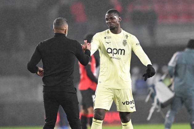 Stade Rennais FC v AS Monaco - Ligue 1 McDonald s 2025 2026 08 Paul POGBA (asm) during the Ligue 1 McDonald s match between Rennes and Monaco at Roazhon Park on November 22, 2025 in Rennes, France. Rennes France  Copyright: xFEPx 776417223