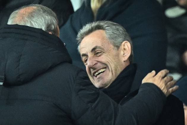 French former president Nicolas Sarkozy attends Ligue 1 PSG vs Le Havre AC - FA French former president Nicolas Sarkozy attends the French L1 football match between Paris Saint-Germain and Le Havre AC at the Parc des Princes stadium in Paris on November 22, 2025. Photo by Firas Abdullah ABACAPRESS.COM Paris Île-de-France France  Copyright: xAbdullahxFiras ABACAx