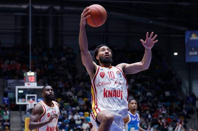 v.l. Davion Mintz (Fitness First Wuerzburg Baskets, 10) 22.11.2025, Basketball, BBL, Frankfurt Skyliners vs. Fitness First Wuerzburg Baskets, GER, Frankfurt, Suewag Energie ARENA. *** v l Davion Mintz Fitness First Wuerzburg Baskets, 10 22 11 2025, Basketball, BBL, Frankfurt Skyliners vs Fitness First Wuerzburg Baskets, GER, Frankfurt, Suewag Energie ARENA Copyright: HMBxMedia xHeikoxBecker