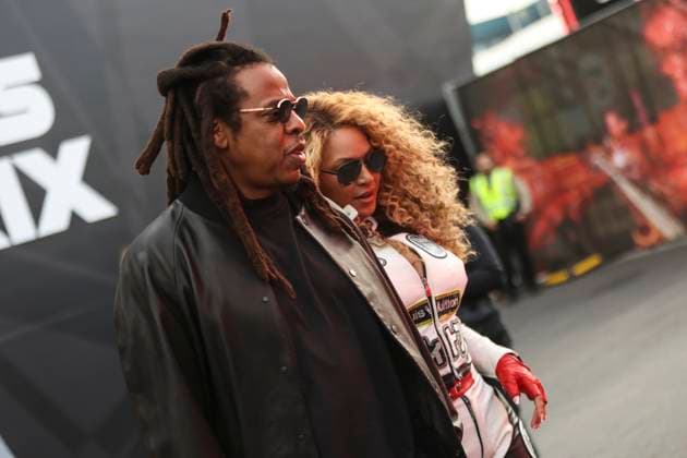 Formula1; Round22; Las Vegas Grand Prix; USA Beyonce and Jay-Z during Formula1 Heineken Las Vegas Grand Prix on november 22., 2025 in Las Vegas Strip Circuit, United States Of America Zsombor Toth Las Vegas Las Vegas Strip Circuit Nevada United States Of America
