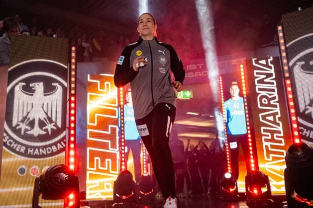 Handball, Frauen Laenderspiel - Deutschland - Schweiz Torhueterin Katharina Filter (Deutschland) Goeppeingen EWS Arena Deutschland
