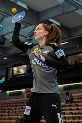 Handball, Frauen Laenderspiel - Deutschland - Schweiz Torhueterin Sarah Wachter (Deutschland) Goeppeingen EWS Arena Deutschland