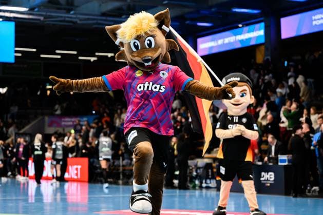 Handball, Frauen Laenderspiel - Deutschland - Schweiz WM-Maskottchen Hanni Goeppeingen EWS Arena Deutschland