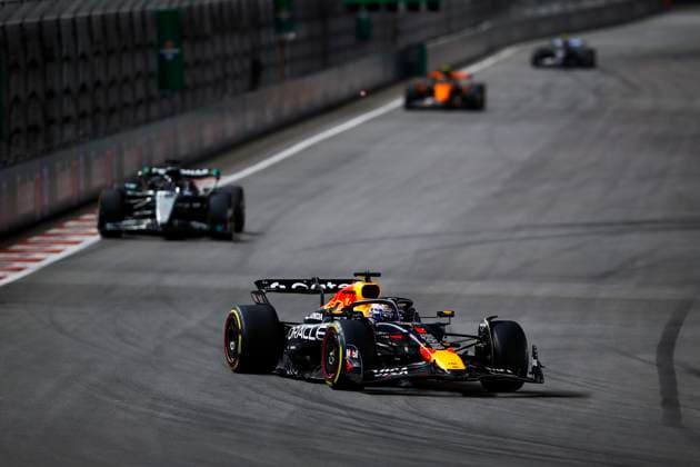 F1 - LAS VEGAS GRAND PRIX 2025 01 VERSTAPPEN Max (nld), Red Bull Racing RB21, action during the 2025 Formula 1 Las Vegas Grand Prix, 22th round of the 2025 FIA Formula One World Championship, WM, Weltmeisterschaft from November 21 to 23, 2025 on the Las Vegas Strip Circuit, in Paradise, Nevada, United States of America - ParadiseUnited States  Copyright: xJoaoxFilipex