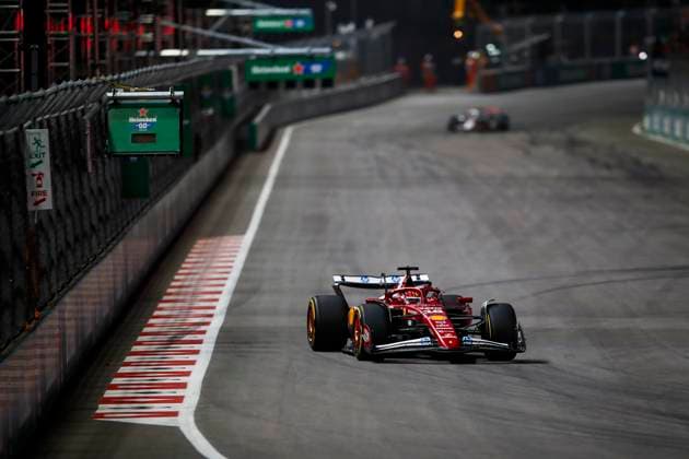 F1 - LAS VEGAS GRAND PRIX 2025 16 LECLERC Charles (mco), Scuderia Ferrari SF-25, action during the 2025 Formula 1 Las Vegas Grand Prix, 22th round of the 2025 FIA Formula One World Championship, WM, Weltmeisterschaft from November 21 to 23, 2025 on the Las Vegas Strip Circuit, in Paradise, Nevada, United States of America - ParadiseUnited States  Copyright: xJoaoxFilipex